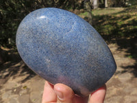 Polished Blue Lazulite Standing Free Forms  x 2 From Madagascar - TopRock