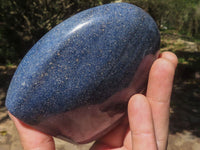 Polished Blue Lazulite Standing Free Forms  x 2 From Madagascar - TopRock