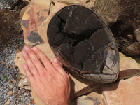 Polished Septerye Sauvage "Dragons Egg" Geode  x 1 From Mahajanga, Madagascar - TopRock