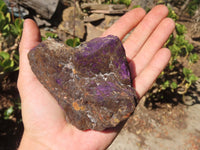 Natural Metallic Purpurite Cobbed Specimens x 5 From Erongo, Namibia