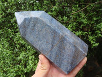 Polished Blue Lazulite Points  x 2 From Madagascar - TopRock