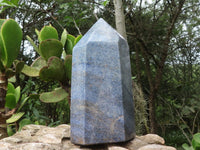 Polished Blue Lazulite Points  x 2 From Madagascar - TopRock