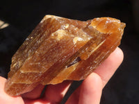 Natural Honey Aragonite Etched & Cobbed Pieces  x 12 From Namibia