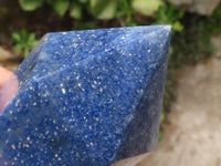 Polished Blue Lazulite Points  x 2 From Madagascar - TopRock