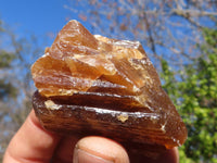 Natural Honey Aragonite Etched & Cobbed Pieces  x 12 From Namibia