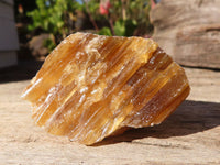 Natural Honey Aragonite Etched & Cobbed Pieces  x 12 From Namibia