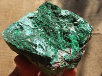 Natural Drusy Chrysocolla & Malachite Dolomite Specimens x 4 From Congo