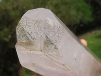 Polished Tall Semi Optic Quartz Crystals With Mica & Green Chlorite Inclusions x 2 From Madagascar - TopRock