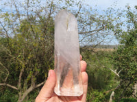 Polished Tall Semi Optic Quartz Crystals With Mica & Green Chlorite Inclusions x 2 From Madagascar - TopRock