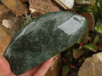 Polished Emerald Fuchsite Quartz Standing Free Forms  x 2 From Madagascar - TopRock