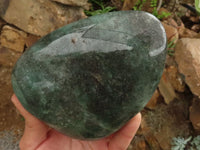 Polished Emerald Fuchsite Quartz Standing Free Forms  x 2 From Madagascar - TopRock