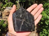 Polished Rare Iolite / Water Sapphire Points  x 2 From Northern Cape, South Africa - Toprock Gemstones and Minerals 