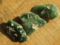 Polished One Side Polished Emerald Mtorolite Plates  x 12 From Mutorashanga, Zimbabwe