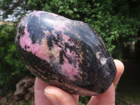 Polished One Side Polished Rhodonite Free Forms  x 4 From Madagascar - TopRock