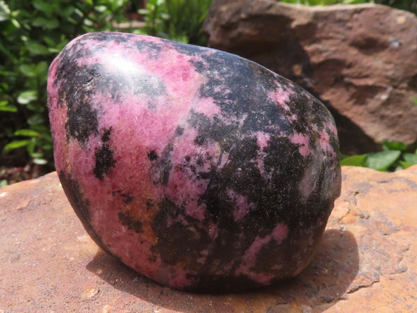 Polished One Side Polished Rhodonite Free Forms  x 4 From Madagascar - TopRock