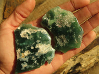 Polished One Side Polished Emerald Mtorolite Plates  x 12 From Mutorashanga, Zimbabwe