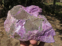 Polished Rough Purple Stichtite / Atlantisite Specimens  x 4 From Barberton, South Africa - TopRock