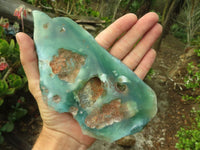 Polished One Side Polished Emerald Mtorolite Plates  x 2 From Mutorashanga, Zimbabwe - Toprock Gemstones and Minerals 