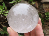 Polished Clear Quartz Crystal Balls  x 2 From Madagascar - TopRock