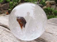 Polished Clear Quartz Crystal Balls  x 2 From Madagascar - TopRock