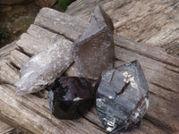 Natural Smokey Quartz Crystals (Self Healed) x 4 From Melanje, Malawi - TopRock