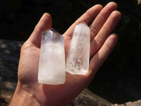 Polished Icy Clear Quartz Points  x 6 From Madagascar - Toprock Gemstones and Minerals 