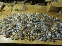 Polished Banded, Dendritic, Orange Agate Gallets / Palm Stones - sold per Kg - From Madagascar - TopRock