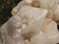 Natural White Quartz Clusters With Large Intact Crystals  x 2 From Madagascar - TopRock