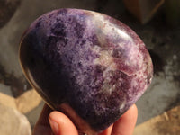 Polished Purple Lepidolite Standing Free Forms  x 2 From Zimbabwe