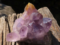 Natural Jacaranda Amethyst Quartz Clusters  x 2 From Zambia - Toprock Gemstones and Minerals 