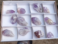 Natural Single Jacaranda Amethyst Crystals  x 12 From Zambia - Toprock Gemstones and Minerals 