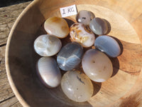 Polished Banded, Dendritic, Orange Agate Gallets / Palm Stones - sold per Kg - From Madagascar - TopRock