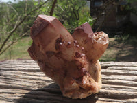 Natural Red Hematoid Phantom Quartz Clusters  x 6 From Karoi, Zimbabwe - TopRock