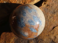 Polished Blue Spotted Spinel Quartz Spheres x 8 From Madagascar