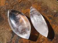 Polished Clear Rock Crystal Angel Tears  x 24 From Madagascar - Toprock Gemstones and Minerals 