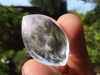 Polished Clear Rock Crystal Angel Tears  x 24 From Madagascar - Toprock Gemstones and Minerals 