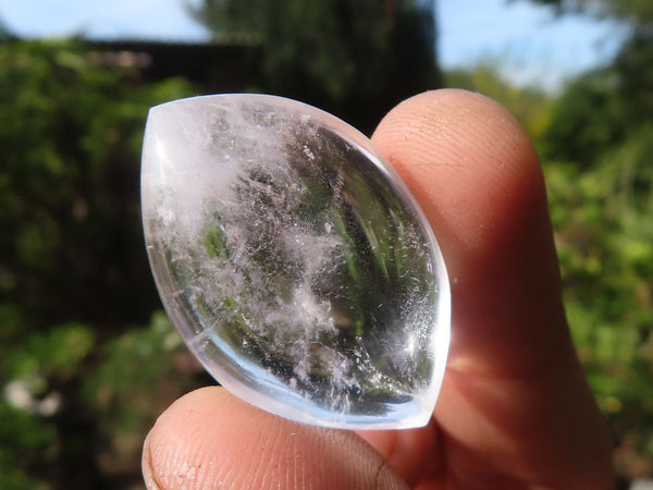 Polished Clear Rock Crystal Angel Tears  x 24 From Madagascar - Toprock Gemstones and Minerals 