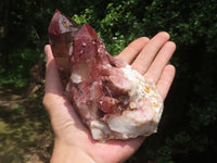 Natural Red Hematoid Quartz Crystals  x 4 From Karoi, Zimbabwe - TopRock