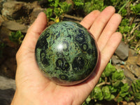 Polished Stromatolite / Kambamba Jasper Spheres  x 2 From Madagascar - Toprock Gemstones and Minerals 