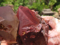 Natural Red Hematoid Quartz Crystals  x 4 From Karoi, Zimbabwe - TopRock