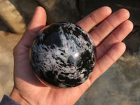 Polished Merlinite Gabbro Spheres  x 2 From Madagascar