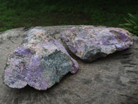 Natural Rare Stichtite & Green Serpentine Specimens x 2 From Barberton, South Africa - TopRock