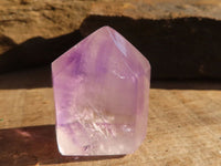 Polished Gemmy Window Amethyst Points x 20 From Ankazobe, Madagascar