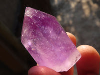 Polished Gemmy Window Amethyst Points x 20 From Ankazobe, Madagascar