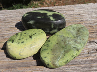 Polished Highly Selected Leopard Stone Free Forms  x 5 From Zimbabwe - TopRock