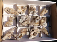 Natural Drusi Quartz Coated Calcite Specimens  x 12 From Alberts Mountain, Lesotho - Toprock Gemstones and Minerals 