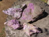 Natural Rough Stichtite & Serpentine Specimens  x 4 From Barberton, South Africa - TopRock