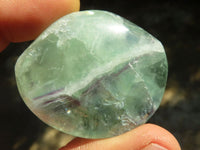 Polished Semi Translucent Watermelon Fluorite Free Forms  x 12 From Uis, Namibia - Toprock Gemstones and Minerals 