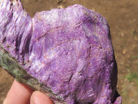 Natural Rough Stichtite & Serpentine Specimens  x 4 From Barberton, South Africa - TopRock