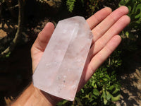 Polished Extra Large Clear Quartz Points With Reflective Veils  x 2 From Madagascar - TopRock